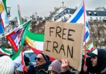 Demonstration in support of the popular uprising in Iran in the streets of Paris Paris^ France^ Europe^ January 11 2026
