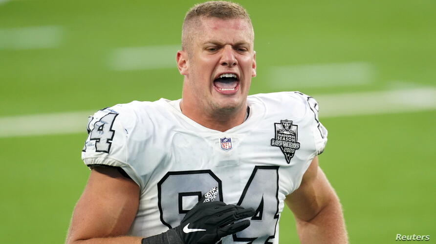 file-photo-las-vegas-raiders-defensive-end-carl-nassib-celebrates-at-the-end-of-the-game-in-inglewood