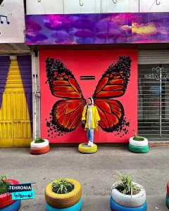 The Most Colorful Alley in Tehran - Walking on TAMADON ALLEY / تهران، کوچه تمدن