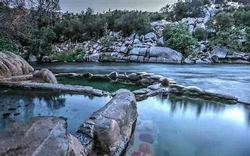 Hot springs in Kern River, California