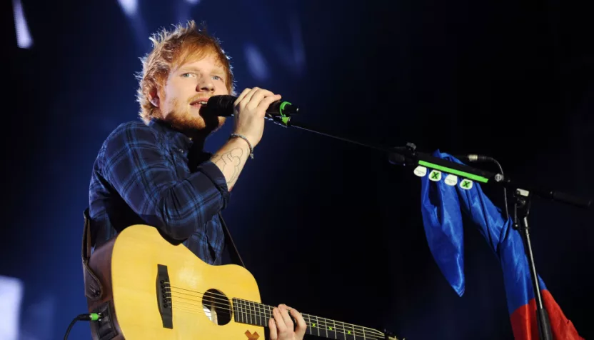 Ed Sheeran during his performance in Prague^ Czech republic^ February 12^ 2015.