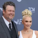 Blake Shelton and Gwen Stefani arrives for AFI Lifetime Achievement Gala on June 09^ 2022 in Hollywood^ CA