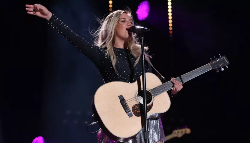 Kelsea Ballerini performs at the 2018 CMA Fest at Nissan Stadium on June 9^ 2018 in Nashville^ Tennessee.