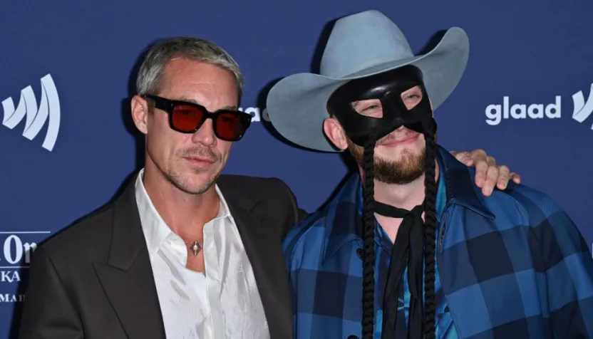 Diplo and Orville Peck at the 34th Annual GLAAD Media Awards at the Beverly Hilton Hotel.BEVERLY HILLS^ CA. March 30^ 2023