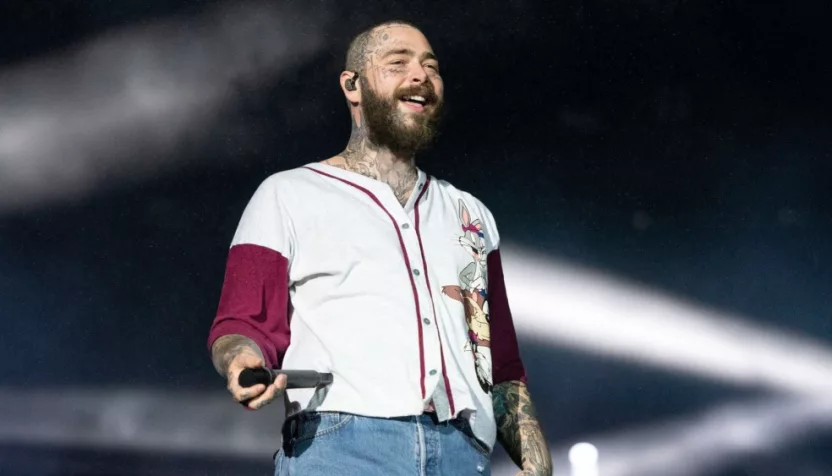 Rio de Janeiro^ Rio de Singer Post Malone at Rock in Rio at the Olympic Park.Janeiro^ Brazil - September 3^ 2022