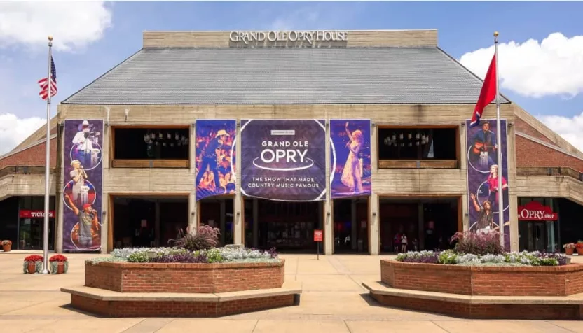 Front of the Grand Ole Opry House in Nashville^ Tennessee on July 7th^ 2016.