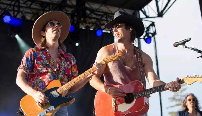 Cameron Duddy and Mark Wystrach of the band Midland perform at BottleRock. Napa^ CA/USA: 5/24/19