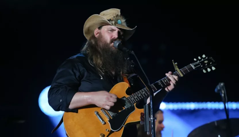 Chris Stapleton performs at the 2018 CMA Fest at Nissan Stadium on June 9^ 2018 in Nashville^ Tennessee.