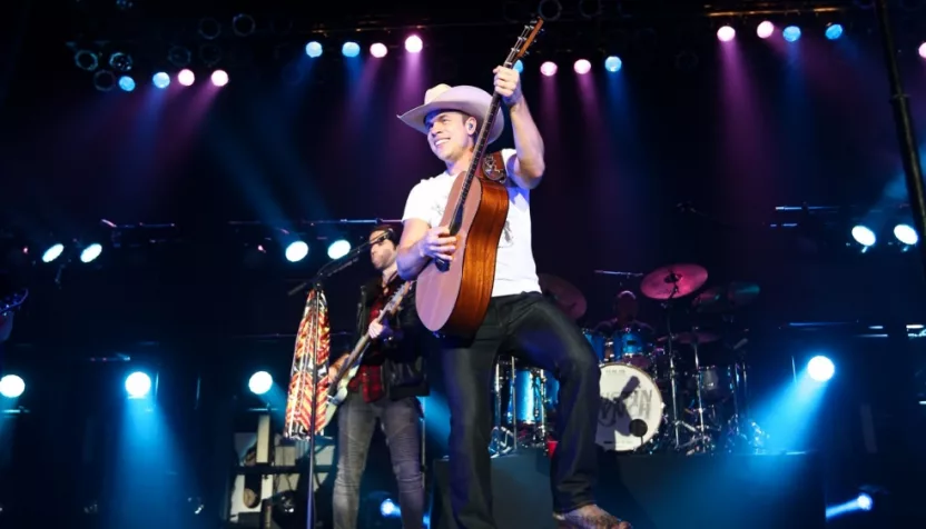 Dustin Lynch performs onstage at the Paramount on December 11^ 2015 in Huntington^ New York. HUNTINGTON^ NY-DEC 11