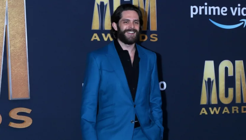 Thomas Rhett at the 2022 Academy of Country Music Awards Arrivals at Allegient Stadium on March 7^ 2022 in Las Vegas^ NV