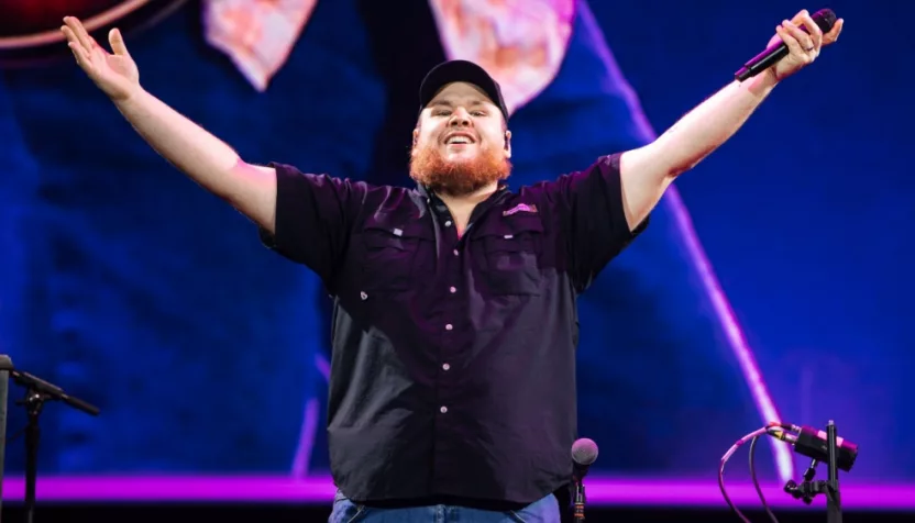 Luke Combs performs live at ao arena manchester uk. Manchester^ United Kingdom^ 17th october 2023