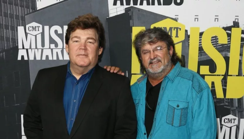 Marty Raybon (L) and Mike McGuire of Shenandoah attend the 2017 CMT Music Awards at the Music City Center on June 7^ 2017 in Nashville^ Tennessee.