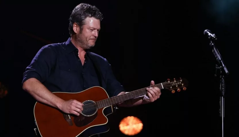 Blake Shelton performs in concert during the 2017 CMA Music Festival on June 9^ 2017 at Nissan Stadium in Nashville^ Tennessee.