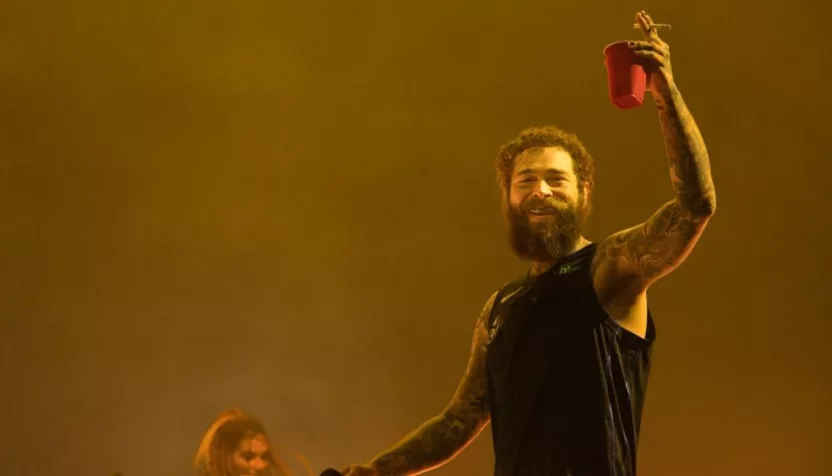 Post Malone performs at Bonnaroo music festival Manchester^ Tennessee USA - 06-15-2024