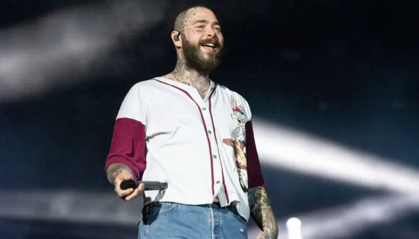 Post Malone at Rock in Rio at the Olympic Park. Rio de Janeiro^ Rio de Janeiro^ Brazil - September 3^ 2022