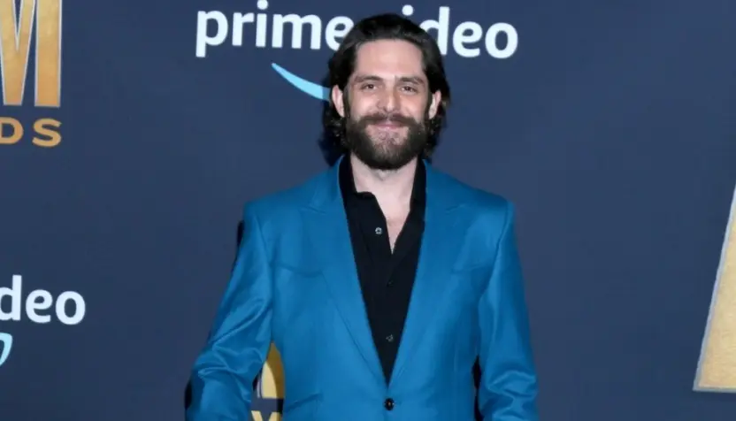 Thomas Rhett at the 2022 Academy of Country Music Awards Arrivals at Allegient Stadium on March 7^ 2022 in Las Vegas^ NV