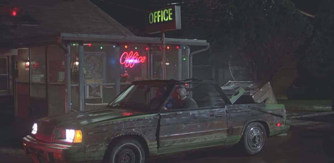 The pair arrive at a motel in a car they just accidentally caught on fire. It is snowing, and the roof of the car is melted off, and their suitcases hanging out of the trunk. Both Neal ( Steve Martin) and Del ( John Candy) are looking at the small, rundown motel they will be forced to stay in.