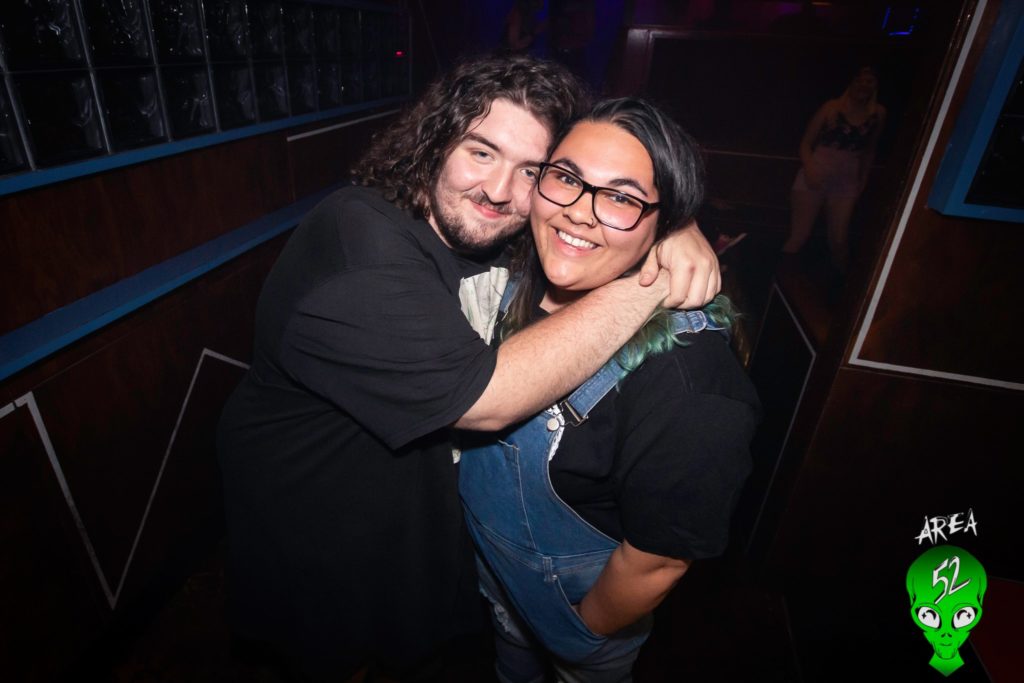Picture of Madee (formerly HELA) and Jonathan (formerly CyberSex) together at a venue.