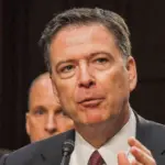 Former FBI Director James Comey testifies in front of the Senate Intelligence Committee during hearing in the Hart Senate Office building June 8^ 2017^ in Washington DC.