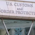Entrance to the U.S. Customs and Border Protection offices at the Ronald Reagan Building and International Trade Center Washington^ D USA; March 29^ 2025