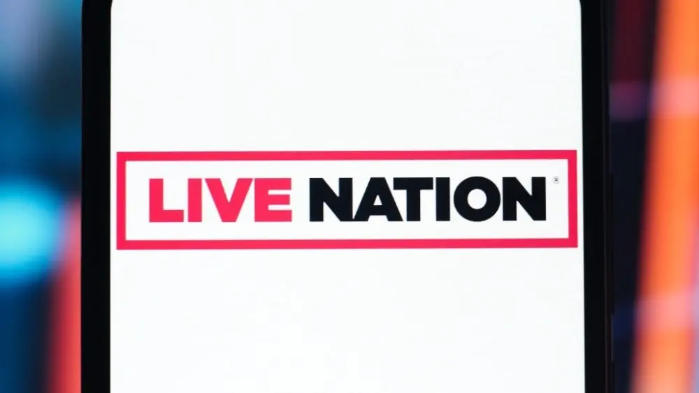 In this photo illustration^ the Live Nation Entertainment logo is seen displayed on a smartphone screen. September 24^ 2025^ United States