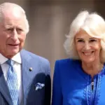 King Charles III and Queen Camilla visit the Colosseum on day two of their state visit to Italy. Rome^ Italy - April 08^ 2025: