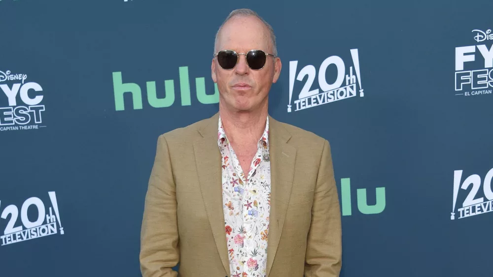 Michael Keaton arrives for Hulu’s ‘Dopesick’ FYC on June 14^ 2022 in Hollywood^ CA