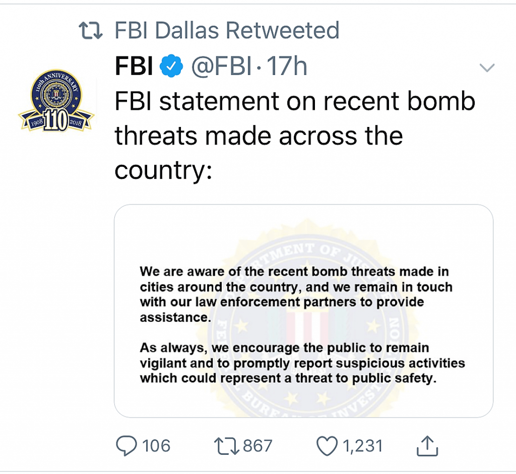 Multiple Buildings In North Texas Receive Bomb Threats KTFWFM