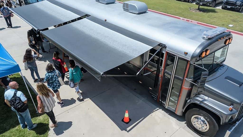 Denton Students Turn Old School Bus Into Food Truck  KTFW FM