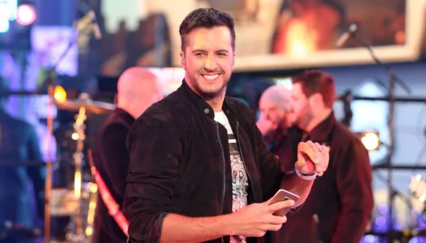 Luke Bryan performs during Dick Clark's New Year's Rockin' Eve at Times Square on December 31^ 2015 in New York City.