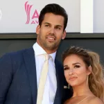 Eric Decker^ Jessie James Decker at T-Mobile Arena on April 2^ 2017 in Las Vegas^ NV