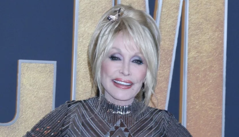 Dolly Parton at the 2022 Academy of Country Music Awards Arrivals at Allegient Stadium on March 7^ 2022 in Las Vegas^ NV