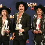 (L-R) Jess Carson^ Mark Wystrach and Cameron Duddy of Midland attend the 53rd Annual Academy of Country Music Awards on April 15^ 2018 at MGM Grand in Las Vegas^ Nevada.