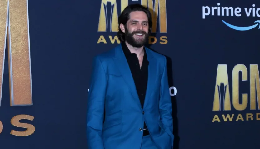 Thomas Rhett at the 2022 Academy of Country Music Awards Arrivals at Allegient Stadium on March 7^ 2022 in Las Vegas^ NV