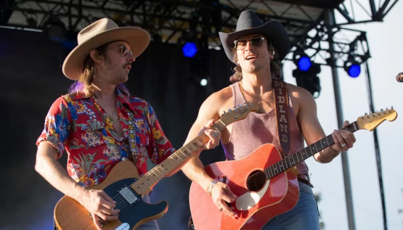 Cameron Duddy and Mark Wystrach of the band Midland perform at BottleRock.Napa^ CA/USA: 5/24/19