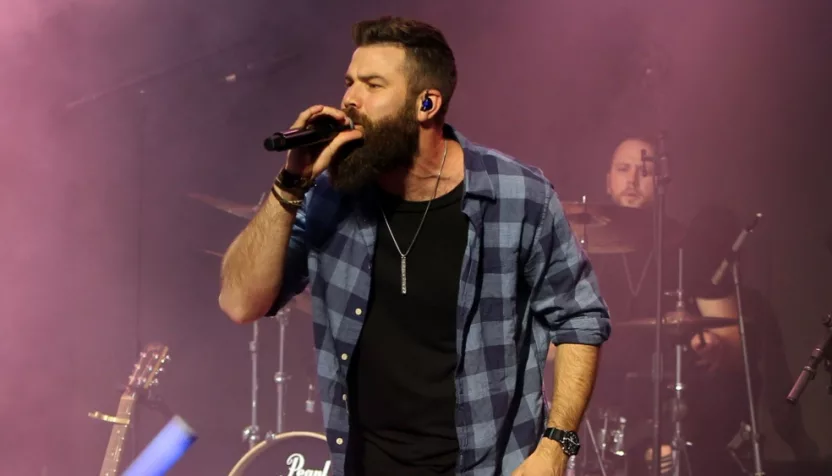 Jordan Davis performs at CMT's RAMJAM on June 3^ 2019 at TopGolf in Nashville^ Tennessee.