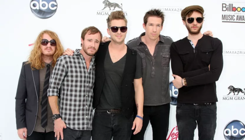 One Republic arriving at the 2011 Billboard Music Awards at MGM Grand Garden Arena on May 22^ 2010 in Las Vegas^ NV.