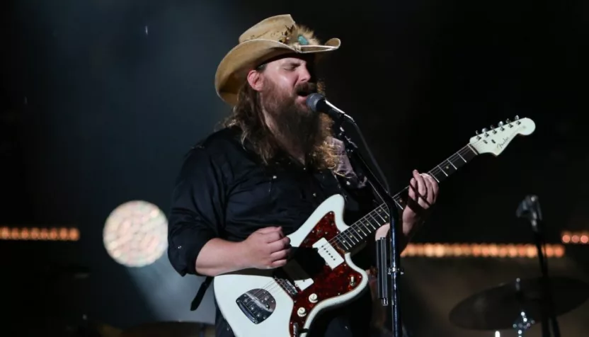 Chris Stapleton performs at the 2018 CMA Fest at Nissan Stadium on June 9^ 2018 in Nashville^ Tennessee.