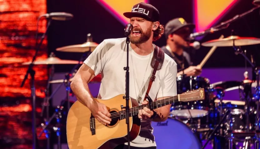 Chase Rice performs onstage during the 2021 iHeartCountry Festival Presented By Capital One at The Frank C. Erwin Jr. Center on October 30^ 2021 in Austin^ Texas.