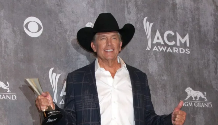 George Strait at the 2014 Academy of Country Music Awards - Arrivals at MGM Grand Garden Arena on April 6^ 2014 in Las Vegas^ NV