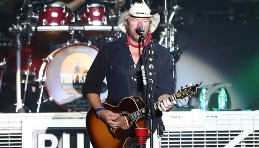 Toby Keith performs in concert at Country Thunder Arizona on April 8^ 2018 in Florence^ Arizona.