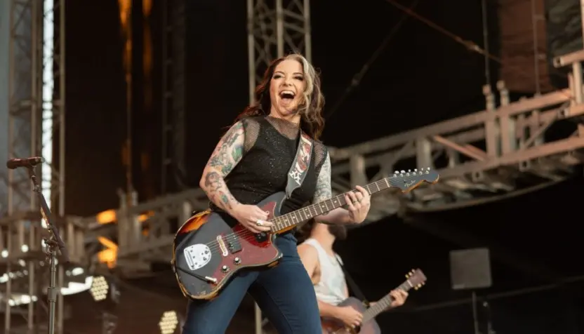 Ashley McBryde performs in concert on April 5^ 2024 in Fort Lauderdale^ Florida. The performance was part of the Tortuga Music Festival.