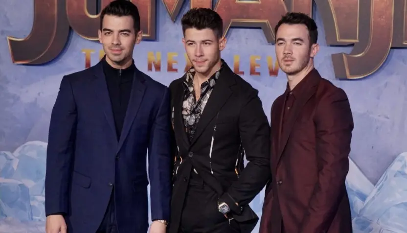 Joe Jonas^ Nick Jonas^ Kevin Jonas attend the premiere of Sony Pictures' "Jumanji: The Next Level" at TCL Chinese Theatre on December 09^ 2019 in Hollywood^ California