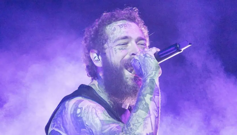Post Malone performs at Bonnaroo music festival Manchester^ Tennessee USA - 06-15-2024