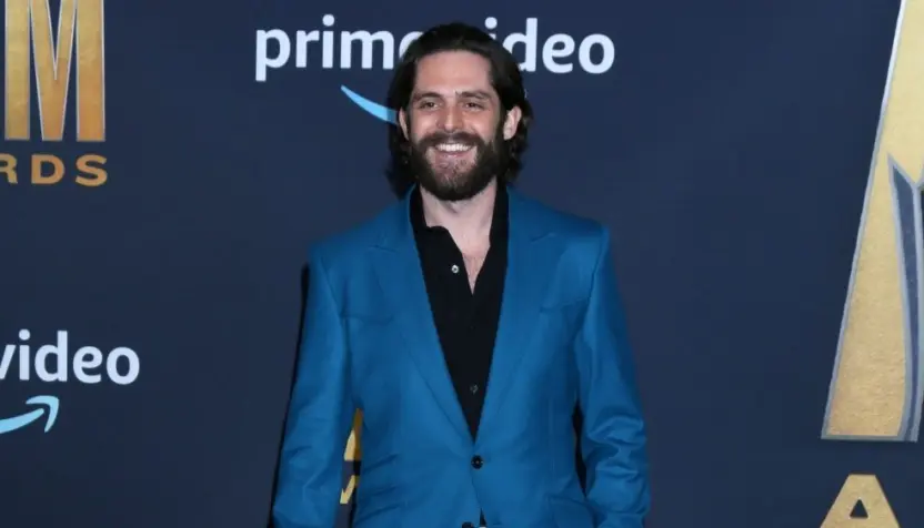Thomas Rhett at the 2022 Academy of Country Music Awards Arrivals at Allegient Stadium on March 7^ 2022 in Las Vegas^ NV