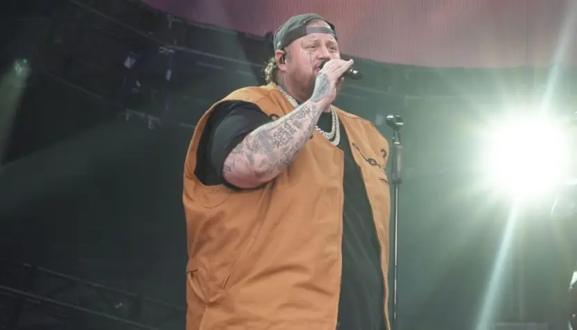 Jelly Roll preparing for performance at the Global Citizen Festival 2024. New York^ USA - September 28^ 2024