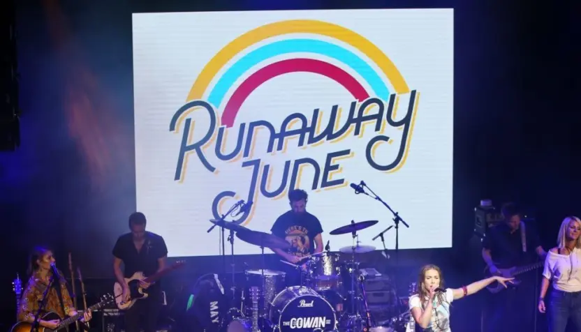 Runaway June perform at CMT's RAMJAM at TopGolf on June 3^ 2019 in Nashville^ Tennessee.
