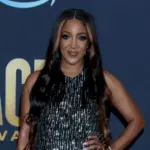 Mickey Guyton at the 2022 Academy of Country Music Awards Arrivals at Allegient Stadium on March 7^ 2022 in Las Vegas^ NV