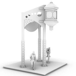 artist rendering of new clock tower