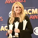 Miranda Lambert at the 53rd Annual Academy of Country Music Awards on April 15^ 2018 at the MGM Grand Arena in Las Vegas^ Nevada.